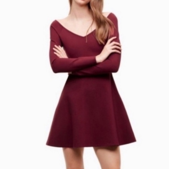 Sunday Best (Aritzia) Sparrow Long Sleeve Fit & Flare Mini Dress - Picture 1 of 13